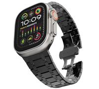 GMJGCIRVC Stainless Steel Band for Ultra 2 Band 49mm 45mm 44mm 42mm, Metal Strap with Folding Clasp for Series 9 8 7 6 5 4 3 2 1 Ultra/Ultra 2 Men