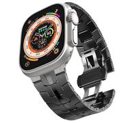 GMJGCIRVC Stainless Steel Band for Ultra 2 Band 49mm 45mm 44mm 42mm, Metal Strap with Folding Clasp for Series 9 8 7 6 5 4 3 2 1 Ultra/Ultra 2 Men