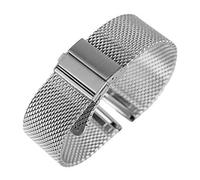 GMJGCIRVC STRAPTES DE MONTRE 18 mm 20 mm 22 mm Fashion Fashion Silver Noir Unisexe montre bracelet
