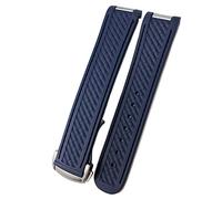 GMJGCIRVC Watch Band For Omega 300 AT150 DE VILLE suitable for Speedmaster Soft Silicone Rubber Watch Strap Watch Accessories Watch Bracelet