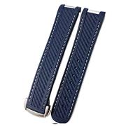 GMJGCIRVC Watch Band For Omega 300 AT150 DE VILLE suitable for Speedmaster Soft Silicone Rubber Watch Strap Watch Accessories Watch Bracelet