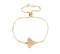 GMJGCIRVC Zircone | Cubic Bee Match Adjudable Sliding Chain Charming Jewelry Fashion Fashion Anniversaire Cadeau