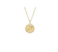 GMJGCIRVC Zodiac 12 Constellation signe collier, pièce ronde de luxe Chaîne de clavicule, femmes/hommes Horoscope astrologie céleste ensemble dames mode bijoux anniversaire cadeau ui