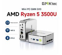 GMKtec G10 Mini PC Barebone AMD Ryzen 5 3500U Sans RAM Sans SSD Sans OS WiFi 5 LAN 2.5G 4K