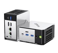 GMKtec M8 Mini PC Ryzen 5 Pro 6650H (Battre 7430U/5825U, 6C/12T jusqu'à 4.5GHz), Dual 2.5GbE LAN, 16Go LPDDR5 RAM+512Go SSD PCIe3.0 NVME Mini-PC, Oculink, USB4, USB-C, WiFi 6E pour Bureau Gaming