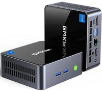 GMKtec Mini PC avec processeur Intel Core i7-1185G7 (jusqu'à 4,8 GHz), 16 Go DDR4, 1 to SSD, Mini-Ordinateur de Bureau, WiFi 6, Bluetooth 5.2, DP, HDMI, RJ45 2,5G, USB4.0
