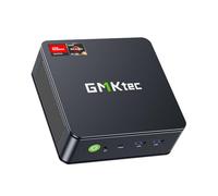 GMKtec Mini PC Ryzen 6600H (6600U amélioré), M6 Dual NIC LAN 2,5 G, AMD R5 6600H (6C/12T jusqu'à 4,50 GHz), 32 Go de RAM DDR5 + 1 to PCle SSD, WiFi 6E, USB 4.0, BT 5.2, HDMI