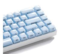 GMKWTL XVX Lot de touches bleues Crystal Jelly pour clavier mécanique MX 61/68/84/87/98/100 ANSI