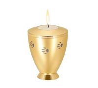 GMLRTOSPT Chandelier urne Poli pour Cendres humaines/Animaux de Compagnie, Souvenir de crémation, Porte-Bougie, médaillon pour Cendres, Grand Espace, doré