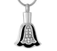 GMLRTOSPT Collier commémoratif en Cristal Blanc/Rose/Bleu avec incrustations de Bijoux funéraires, Pendentif Souvenir pour Cendres, médaillon pour Cendres-KKK