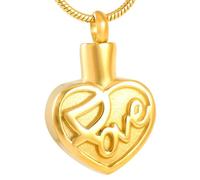 GMLRTOSPT Collier Pendentif Amour dans Le cœur pour Femmes, Accessoires pour Cendres, médaillon commémoratif, urne pour Animaux de Compagnie, Bijoux de crémation, Couleur personnalisée-KKK_g