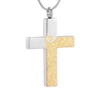 GMLRTOSPT Collier Pendentif en Acier Inoxydable pour Cendres, Bijou commémoratif pour Homme