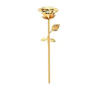 GMLRTOSPT Urne funéraire Unique en Forme de Rose en Acier Inoxydable 316L, Bijou commémoratif pour Cendres, Souvenir d'amour éternel, avec boîte Cadeau - doré