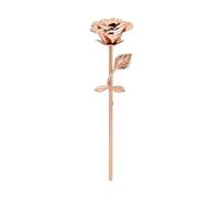 GMLRTOSPT Urne funéraire Unique en Forme de Rose en Acier Inoxydable 316L, Bijou commémoratif pour Cendres, Souvenir d'amour éternel, avec boîte Cadeau, Or Rose