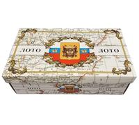 GMMH Bingo Set de Loto Russe Jeu de Société avec Figurines en Bois (Boîte en Carton, LN-31-6) Soirée de Jeu Famille/Fête, Jeu de Loto Bingo Jeu Familial pour Adultes et Enfants à partir de 6 Ans