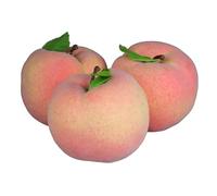 GMMH Lot de 3 décorations artificielles en plastique - Fruits en plastique réalistes - Fruits artificiels pour décoration, vitrine, maison, cuisine, fête, hôtel