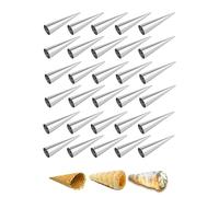 GMMH Moule à boucles irisées, en acier inoxydable, moule à pâtisserie pour croissants roulés à la crème, Trubotchki, cornet