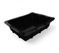 GMMH Moule à gratin XXL en silicone - Moule à lasagnes - Moule à lasagne - Moule à gâteau - Moule à pain - Moule à gâteau royal (noir)