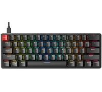 Glorious Gaming GMMK Compact (60%) - Clavier de Jeu mécanique, switches Gateron Brown (tactiles), Capuchons doubleshot, RGB, Hot-swappable et Personnalisable, Disposition QWERTY américaine - Noir