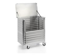 Gmöhling Panneau Gmöhling couvercle de camionnette et paroi longitudinale rabattable D 3508 volume 1050l aluminium. Quantité:1