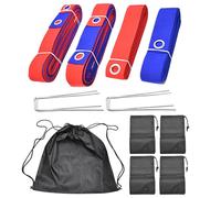 Gmokluytw Lignes de volleyball pour sable - Kit de marquage de terrain de jeu portable pour activités de plein air - Accessoire pliable - Équipement d'entraînement pour le sport, le soleil, le lac, le