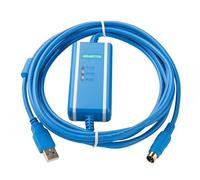 GMOSAOHXU Câble de programmation USB-SC09-FX à puce d'isolation pour séries FX1N/FX2N/FX1S/FX3U (puce CH340 ISO)