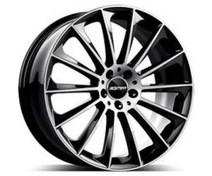 GMP STELLAR schwarz diamantgeschliffen 7.5Jx17 5x112 ET45