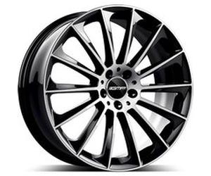 GMP STELLAR schwarz diamantgeschliffen 8.0Jx18 5x112 ET45