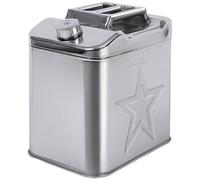 Gmpeccable Bidon à Carburant Acier Inoxydable Carburant Essence Diesel Essence jerrican réservoir Conteneur de Sauvegarde avec Tuyau de Carburant Jerrican Essence Bidon Essence Metal Essence