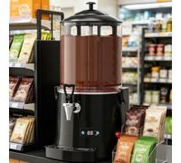 GmpTzitzith Distributeur à Chocolat Chaud Acier Inoxydable, Machine à Chocolat Chaud Professionnelle, Ntelligent, Distributeur LED avec Plateau éGouttoir, Plage De TempéRature30-90°C