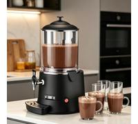 GmpTzitzith Distributeur à Chocolat Chaud Acier Inoxydable, Machine à Chocolat Chaud Professionnelle, Ntelligent, Distributeur LED avec Plateau éGouttoir, Plage De TempéRature30-90°C