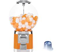 GmpTzitzith Distributeur Automatique de Boules, Distributeur Commercial avec Support pour Surprises et Souvenirs d'Enfance, Idéal pour Magasins de Jeux Orange