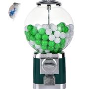 GmpTzitzith Distributeur Automatique Professionnel, Verrouillable Grande Capacité avec Clé, pour Gommes et Capsules, Distributeur de Jouets pour Magasins de Jeux Green