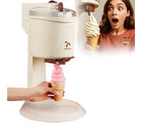 GmpTzitzith Machine à Glace Italienne Semi Automatique 1000 ML, Machines à CrèMe GlacéE, d'un Simple clic, n'importe Qui Peut Devenir Un maître pâtissier