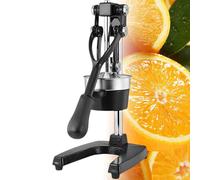 GmpTzitzith Presse-Agrumes Manuel Robuste Et Durable, Doté d'une Base en Fonte RéSistante Et d'une PoignéE Ergonomique, Convenant Aussi Bien à Un Usage Domestique Que Professionnel Black
