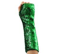 GMQWRK Gants de déguisement à paillettes scintillantes pour adolescentes, gants longs élastiques pour carnaval, rave, bal masqué, fête, cosplay, opéra, performance sur scène, accessoires brillants