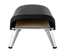 GMR Trading - Femme Rose - Four à pizza à gaz 4 kw (30-37 mbar) avec thermomètre latéral, température réglable (jusqu'à 400°) pour pizzas jusqu'à 30 cm de Ø. Pelle à pizza avec manche en bois inclus!