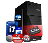 GMR Ultra i7 Business Office PC - Calculatrice rapide | Garantie 3 ans | 32 Go de RAM | SSD 1000 Go | DVD±RW | USB 3 | Windows 11 Prof | WiFi Bluetooth