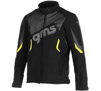 GMS Arrow Veste Softshell Moto, noir-jaune, taille 2XL pour homme