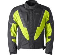 GMS Avon WP Veste textile moto imperméable, noir-jaune, taille S pour homme