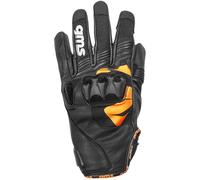 GMS Curve Gants de moto, noir/orange, Taille 2XL