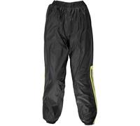 GMS Douglas Pantalon de pluie de moto, noir/néon, Taille 12XL