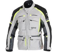GMS Everest 3in1 Veste textile de moto, gris/jaune, Taille XXL