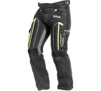 GMS Everest Pantalon textile de moto, noir/jaune, Taille XXL