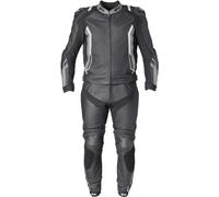 GMS Combinaison moto cuir GR-1 2 pièces Noir/Gris/Blanc Taille 102 Homme
