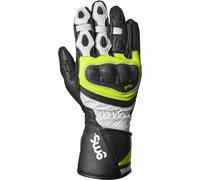 GMS GR-1 SF Gants de moto perforés, Noir/Blanc/Jaune, Taille L