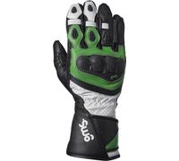 GMS GR-1 SF Gants de moto perforés, noir-blanc-vert, taille 3XL pour homme