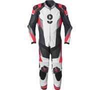 GMS-Moto GRC-1, combinaison en cuir 1pcs. 48 Noir/Blanc/Rouge/Gris Noir/Blanc/Rouge/Gris