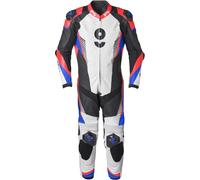 GMS-Moto GRC-1, combinaison en cuir 1pcs. 54 Noir/Blanc/Rouge/Bleu Noir/Blanc/Rouge/Bleu