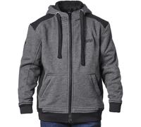 GMS Grizzly Sweat à capuche zippé moto enfant, gris, taille S 152 pour des gamins